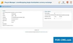 Autoupdating of exchange rate for Joomshoping