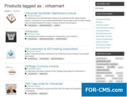 VM2Tags suite for Virtuemart v1.8.7 - Теги