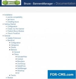 Bruce - the manager of banners of Joomla