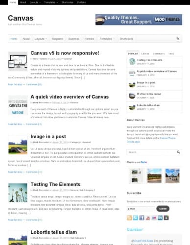 WOO Canvas V5 9 3 From Woothemes Template For Wordpress FOR CMS COM