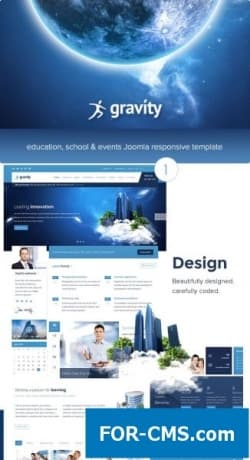 Gravity - шаблон Joomla для школ и образовательных учреждений