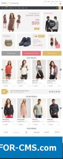 JM Trendy J2Store - a clothes template