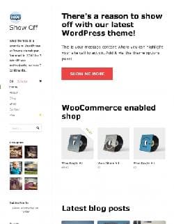 WOO Show Off v1.2.5 - a template for Wordpress