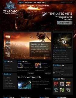  ZT Apogo v2.5.0 - the gaming template for Joomla 