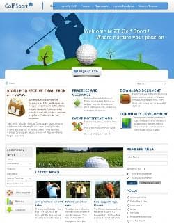ZT GolfSport v2.5.0 - шаблон сайта о гольфе
