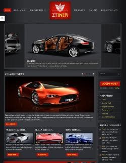 ZT Iner v2.5.0 - a template of the website of a car of the dealer for Joomla