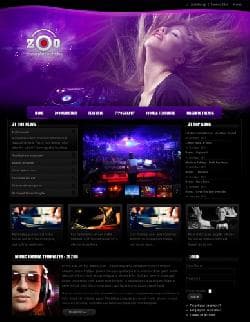 ZT Zoo v2.5.0 - a template of the website of night club for Joomla