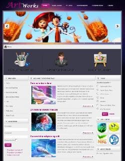 VT Artworks v1.0 - a template of the website of the artist