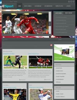 VT Sport v1.1 - a sports template for Joomla