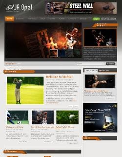 JA Opal v1.0.1 - a template of the sports website for Joomla