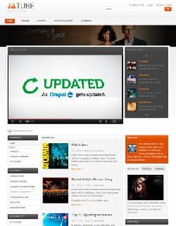 JA Tube v1.0 - Joomla a template for video of the website