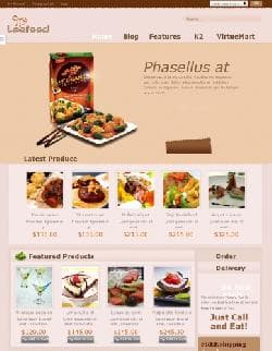 Leo Food v2.5.0 - a template the websites of delivery of food for Joomla
