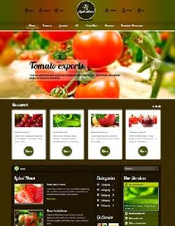 SJ Agriculture v1.0 - website template selling vegetables and fruit (Joomla)