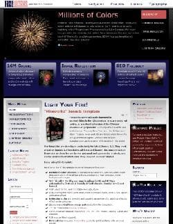 Hot Fireworks v1.6 - a template for Joomla