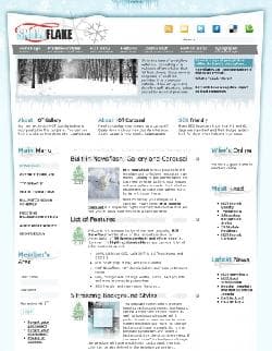Hot Snowflake v1.6 - a template for Joomla
