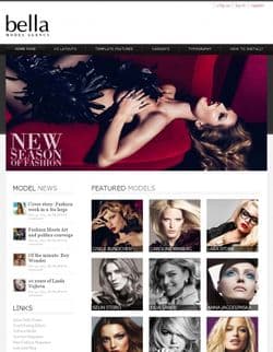 Hot Model Agency v3.0 - шаблон сайта модельного агентства для Joomla