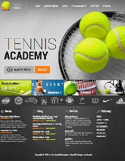  Hot Tennis v2.7.10 - шаблон сайта о теннисе для Joomla 