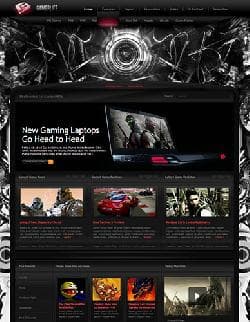 JXTC Gamerlife v1.2.3 - a gaming template for Joomla