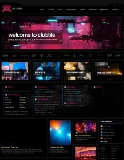 JXTC Clublife v3.4.0 - a website template about club life for Joomla