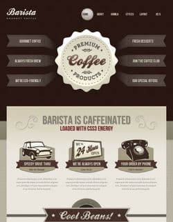 JXTC Barista v3.4.0 - a template of the website of coffee house for Joomla
