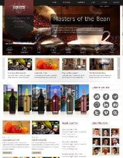JXTC Espresso v2.0.1 - a website template about food and drinks (Joomla)