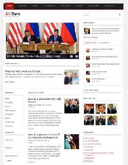 JA Rave v2.5.3 - шаблон блога о политике для Joomla