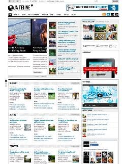 JA Teline IV v2.5.4 - the new version of a news template for joomla