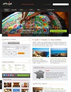 JA Travel v2.5.5 - a template of the tourist website for joomla