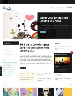 JA Erio v2.5.4 - a template of the website of the personal blog for joomla