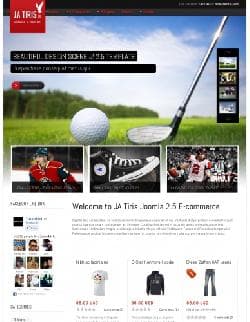 JA Tiris v2.6.0 - шаблон сайта онлайн магазина спортивных товаров
