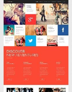 GK (M) SOCIAL v3.21.3 - a template for Joomla in the form of a grid