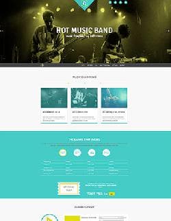 Hot Music Band v1.0.1 - a template of the website of band (Joomla)
