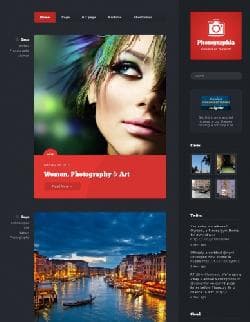  CI Photographia v1.3.1 - website template photo portfolio for Wordpress 