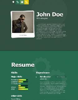 CI Me v1.4 - a template the business card of the designer (Wordpress)