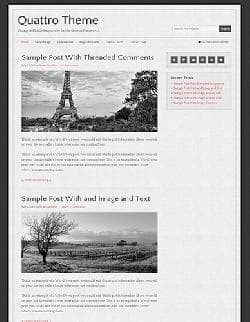 SP Quattro v1.0.1 - a blog template for Wordpress