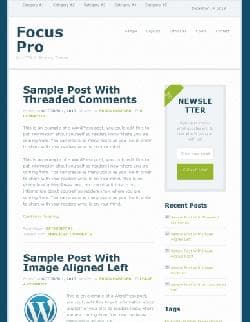 SP Focus Pro v3.1.1 - a template for Wordpress