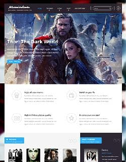 YJ Moviedom v1.0.2 - a template of cinema of the website for Joomla