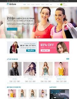 ZT MelanoShop v1.0.7 - a template of online store for women under Joomla