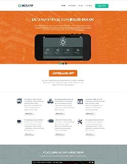 Hot App v1.2 - a template of the website of a portfolio of a mobile application for Joomla