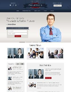 Hot Politics v1.0 - a template of the personal website of the politician or businessman for Joomla