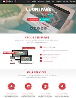 BT One Page v1.0 - a one-page lending a template for Joomla