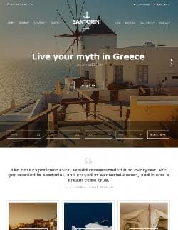 CI Santorini Resort v1.5.1 - a template of the website of elite hotel for Wordpress