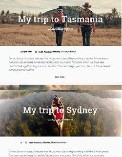 OS Traveler v2.5.0 - a tourist template of the blog for Joomla