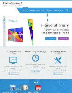  IT TheSoftware 3 v1.0 - landing page template for an IT product (Joomla) 