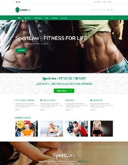  ZT Sportlive v1.0.5 - template the fitness club (Joomla) 