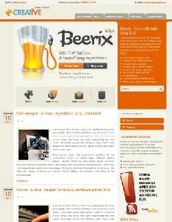 BT Creative v2.5.0 - blog template for Joomla, glass of beer