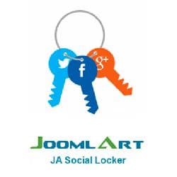 JA Social Locker v1.0.2 social lock for Joomla 