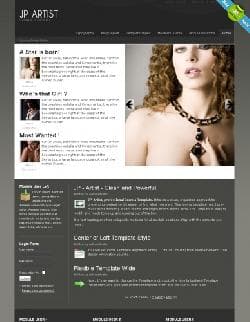 JP Artist v2.5.001 - a template of the website of the actor for Joomla