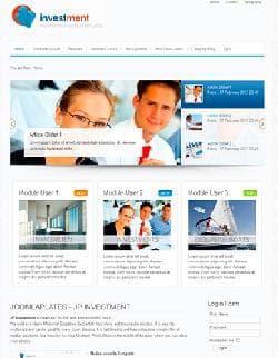 JP Investment v2.5.003 - a website template about investments for Joomla