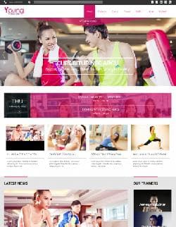  TZ Young Fitness v2.1 - template the fitness club for Joomla 